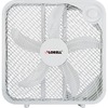 Lorell 3-speed Box Fan - 3 Speed - Carrying Handle - 21" Height x 4.1" Width - White