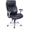 Lorell Wellness by Design Big & Tall Chair with Flexible Air Technology - Black Bonded Leather Seat - Black Bonded Leather Back - 5-star Base - Armres