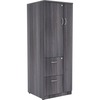 Lorell Essentials/Revelance Tall Storage Cabinet - 23.6" x 23.6"65.6" - 2 Drawer(s) - 2 Shelve(s) - Material: Medium Density Fiberboard (MDF), Particl