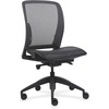 Lorell Mesh Mid-Back Office Chair - Mid Back - Black - 1 Each