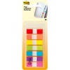 Post-it&reg; Flags in On-the-Go Dispenser - 1/2" x 1 3/4" - Red, Orange, Yellow, Green, Blue, Purple, Pink - Self-stick - 1 / Pack