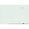Quartet Element Framed Magnetic Glass Dry-Erase Board - 85" (7.1 ft) Width x 48" (4 ft) Height - White Tempered Glass Surface - Aluminum Frame - Recta