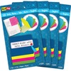 Redi-Tag Tabbed Divider Notes - 4" x 4" - Square - Unruled - Assorted - Tab, Self-stick - 4 / Box