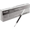 Pentel EnerGel .7mm Liquid Gel Pen Refill - 0.70 mm Point - Black Ink - Smudge Proof, Quick-drying Ink, Glob-free - 12 / Box