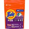 Tide PODS 3-1 Laundry Detergent - Spring Meadow Scent - 140 / Carton - Spill Resistant - White, Orchid