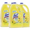 Lysol Clean/Fresh Lemon Cleaner - For Multi Surface - 144 fl oz (4.5 quart) - Clean & Fresh Lemon Scent - 4 / Carton - Disinfectant, Long Lasting, Ant
