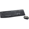 Verbatim Silent Wireless Mouse and Keyboard - Black - USB Wireless RF - Black - USB Wireless RF - Blue LED - 3 Button - Black - 1 Pack