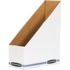 Bankers Box Stor/File&trade; Magazine Files - Letter - Blue, White - Fiberboard - 1 Each
