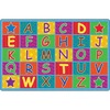 Flagship Carpets Cheerful Alphabet Classroom Rug - 72" Length x 48" Width x 0.50" Thickness - Rectangle - Multicolor
