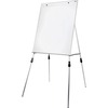 Flipside Multi-use Dry-Erase Easel Stand - 27.5" (2.3 ft) Width x 32" (2.7 ft) Height - White Aluminum Surface - Steel Frame - Rectangle - Floor Stand