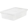 IRIS 28-quart Storage Box - External Dimensions: 24" Width x 16.3" Depth x 6" Height - 7 gal - Snap-in Lid Closure - Stackable - Plastic - Clear - For