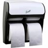 Scott Pro High-Capacity Coreless Standard Roll Toilet Paper Dispenser - Roll Dispenser - 4 x Roll - 12.8" Height x 11.3" Width x 6.2" Depth - Plastic 