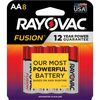 Rayovac Fusion Advanced Alkaline AA Batteries - For Multipurpose - AAsapceShelf Life - 8 / Pack