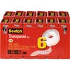 Scotch Transparent Tape - 3/4"W - 27.78 yd Length x 0.75" Width - 1" Core - Moisture Resistant, Stain Resistant, Long Lasting - For Mending, Packing, 