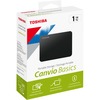 Toshiba Canvio Basics 1 TB Hard Drive - External - Black - USB 3.0 - 1 Year Warranty - 1 Pack
