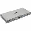 Tripp Lite by Eaton USB-C Dock, Triple Display - 4K HDMI/DisplayPort, VGA, USB 3.x (5Gbps), USB-A/C Hub Ports, GbE, 100W PD Charging - Thunderbolt 3, 