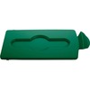 Rubbermaid Commercial Slim Jim Green Closed Lid Insert - Green - Plastic - 1 Each