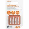 Slice Ceramic Craft Knife Cutting Blades - 1.30" Length - Non-conductive, Non-magnetic, Rust Resistant, Non-sparking - Zirconium Oxide - 4 / Pack - Wh