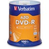 Verbatim 95102 DVD Recordable Media - DVD-R - 16x - 4.70 GB - 100 Pack Spindle - 120mm - 2 Hour Maximum Recording Time