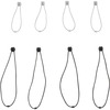 Bluelounge Pixi Reusable Ties - Cable Tie - Black Gray - 8