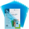 Business Source Letter File Sleeve - 8 1/2" x 11" - 20 Sheet Capacity - Blue - 10 / Pack