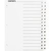 Business Source Table of Content Quick Index Dividers - Printed Tab(s) - Digit - 1-15 - 15 Tab(s)/Set - 8.5" Divider Width x 11" Divider Length - 3 Ho