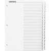 Business Source Table of Content Quick Index Dividers - Printed Tab(s) - Digit - 1-31 - 31 Tab(s)/Set - 8.5" Divider Width x 11" Divider Length - 3 Ho