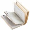 Business Source Letter Recycled Classification Folder - 8 1/2" x 11" - 2" Fastener Capacity - End Tab Location - 2 Divider(s) - 10% Recycled - 10 / Bo