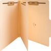 Business Source Letter Recycled Classification Folder - 8 1/2" x 11" - 2" Expansion - 2" Fastener Capacity - End Tab Location - 1 Divider(s) - 10% Rec