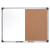 MasterVision Dry-erase Combo Board - 0.50" Height x 48" Width x 72" Depth - Natural Cork, Melamine Surface - Self-healing, Resilient, Easy to Clean, D