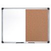 MasterVision Dry-erase Combo Board - 0.50" Height x 36" Width x 48" Depth - Natural Cork, Melamine Surface - Self-healing, Resilient, Easy to Clean, D