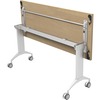 Special-T Link 72" Table Flip Base - Metallic Silver Flip Base - 27.75" Height x 17.50" Width x 69" Length - Assembly Required - 1 Each