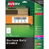 Avery&reg; Surface Safe ID Label - 3 1/4" Width x 8 3/8" Length - Removable Adhesive - Rectangle - Laser, Inkjet - White - Film - 3 / Sheet - 50 Total
