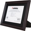 Lorell Two-toned Certificate Frame - 13" x 16" Frame Size - Holds 8.50" x 11" Insert - Rectangle - Desktop - Horizontal, Vertical - 1 Each - Rosewood