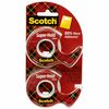 Scotch Super-Hold Tape - 16.67 yd Length x 0.75" Width - Dispenser Included - 2 / Pack - Translucent