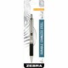 Zebra STEEL 4 Series G-402 Retractable Gel Pen - Fine Pen Point - 0.5 mm Pen Point Size - Retractable - Black Gel-based Ink - Stainless Steel Barrel -