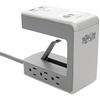 Eaton Tripp Lite Series 6-Outlet Surge Protector w/2 USB-A (4.8A Shared) & 1 USB-C (3A) - 8 ft. (2.43 m) Cord, 1080 Joules, Desk Clamp - 6 x NEMA 5-15