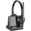 Plantronics Savi 8200 Series Wireless Dect Headset System - Stereo - Wireless - Bluetooth/DECT 6.0 - 590.6 ft - 32 Ohm - 20 Hz - 20 kHz - Over-the-hea