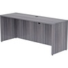 Lorell Essentials Series Credenza Shell - 72" x 24"29.5" , 1" Top - Laminate, Weathered Charcoal Table Top - Modesty Panel