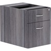 Lorell Weathered Charcoal Laminate Desking Pedestal - 16" x 12" x 28.3" - Box, File Drawer(s) - Finish: Weathered Charcoal, Laminate