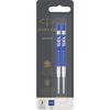 Parker Ballpoint Gel Pen Refill - Medium Point - Blue Ink - Smooth Writing - 2 / Pack