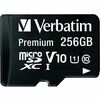 Verbatim Premium 256 GB Class 10/UHS-I (U1) microSDXC - 1 Pack - 100 MB/s Read - Lifetime Warranty