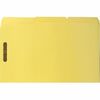 Business Source 1/3 Tab Cut Legal Recycled Fastener Folder - 11" x 14" - 3/4" Expansion - 2 Fastener(s) - 2" Fastener Capacity - Yellow - 10% Recycled