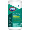 CloroxPro&trade; Disinfecting Wipes - Ready-To-Use - Fresh Scent - 75 / Canister - 240 / Bundle - Easy Tear, Pre-moistened, Bleach-free, Phosphorous-f
