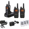 Midland LXT633VP3 Two-Way Radio Three Pack - 22 Radio Channels - Upto 158400 ft - 121 Total Privacy Codes - Silent Operation, Hands-free - AAA - Nicke