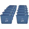 Genuine Joe 14-Gallon Recycling Bin - 14 gal Capacity - Rectangular - Durable, Lightweight - 14.5" Height x 19.5" Width x 15.4" Depth - Plastic - Blue
