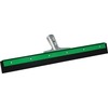 Unger AquaDozer Heavy Duty Straight Floor Squeegee - Zinc Alloy Handle18" Length - Heavy Duty, Long Lasting - Green - 6 / Carton