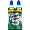 Lysol Bleach Toilet Bowl Cleaner - 24 fl oz (0.8 quart)Bottle - 2 / Pack - Disinfectant, Deodorize - Blue