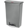 Rubbermaid Commercial Slim Jim 24-Gal Step-On Container - Step-on Opening - 24 gal Capacity - Durable, Damage Resistant, Smooth, Easy to Clean, Contou
