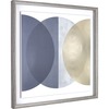 Lorell Circle Design Framed Abstract Art - 29.25" x 29.25" Frame Size - 1 Each - Gray, Yellow